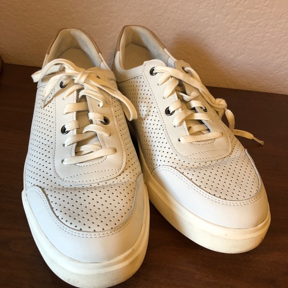 Men’s White VINCE Sneaker Size 9.5 - Picture 4 of 8